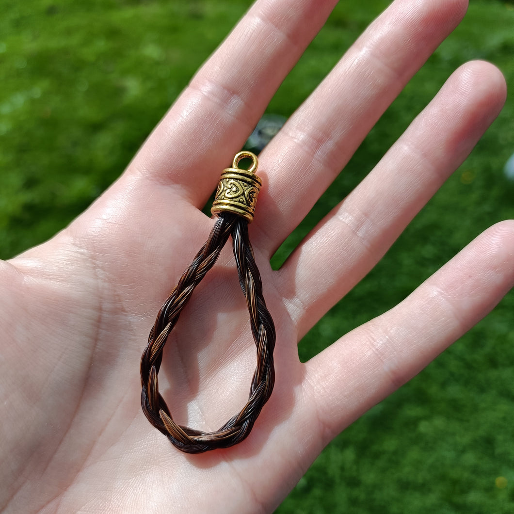 Horsehair Teardrop Pendant